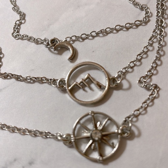 Silver Celestial Sun And Moon Bracelets - Picture 4 of 8